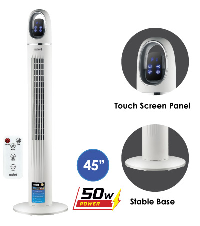 45inch Tower Fan With Remote