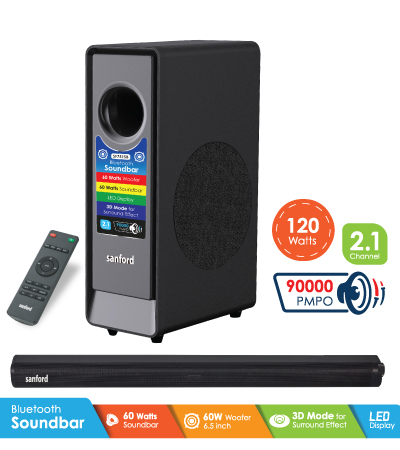 Bluetooth Sound Bar 2.1