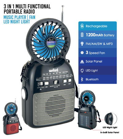 Rechargeable Portable Radio