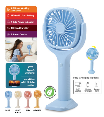 Recharageable Hand Fan
