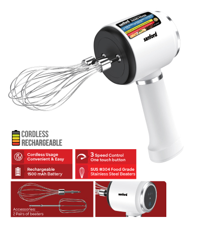 [SF1333HM] Rechargeable Hand Mixer