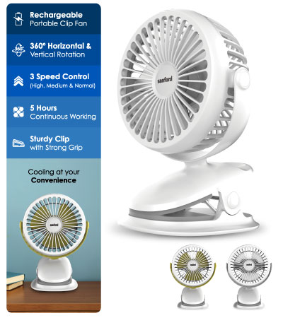 [SF6664PCF] Portable Clip Fan